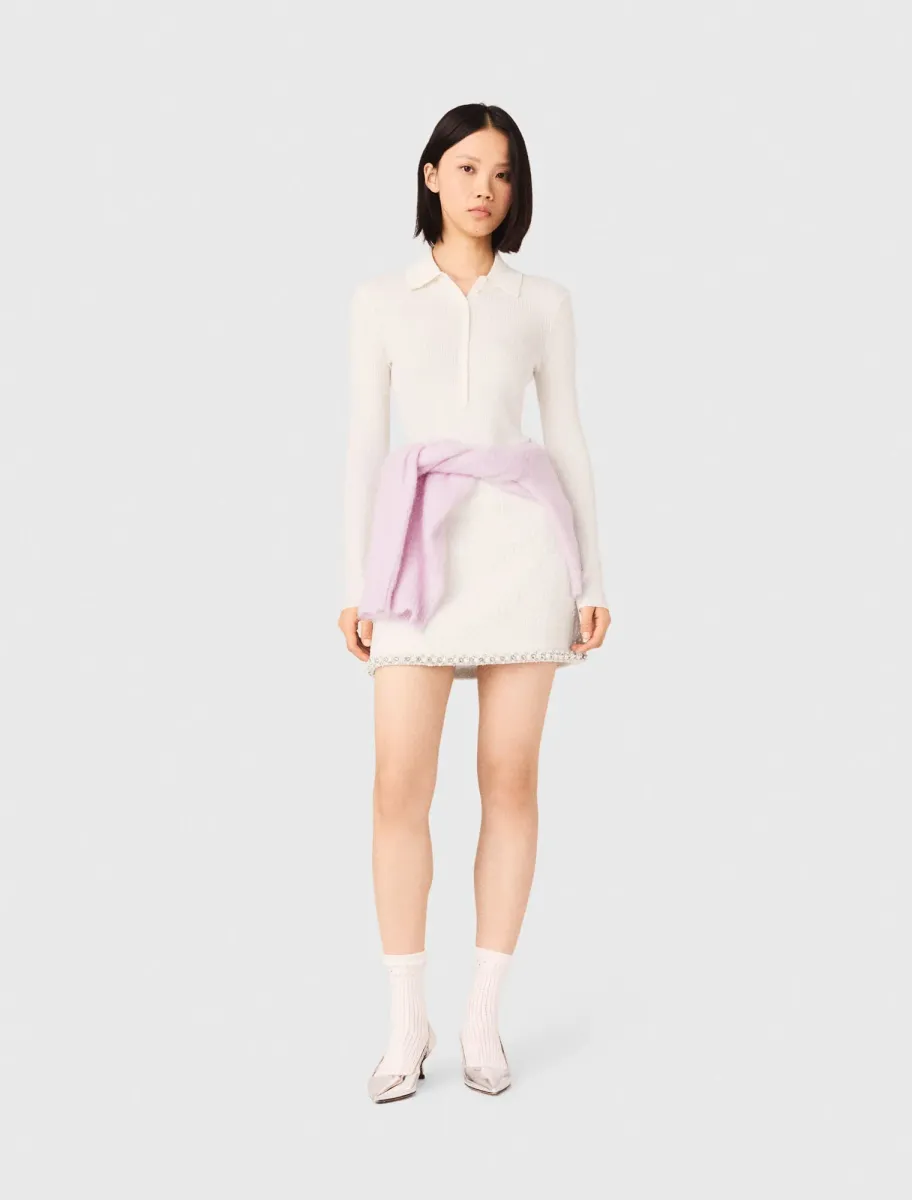 Ribbed polo jumper