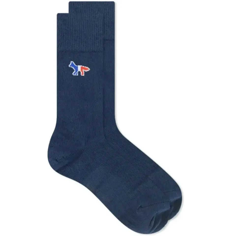 Maison Kitsuné Tricolor Fox Sock