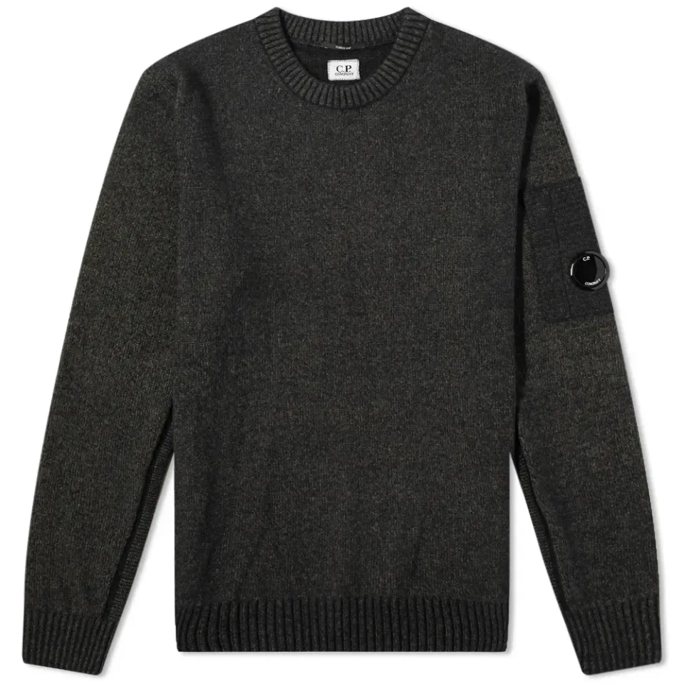 Arm Lens Fleece Knit Crew