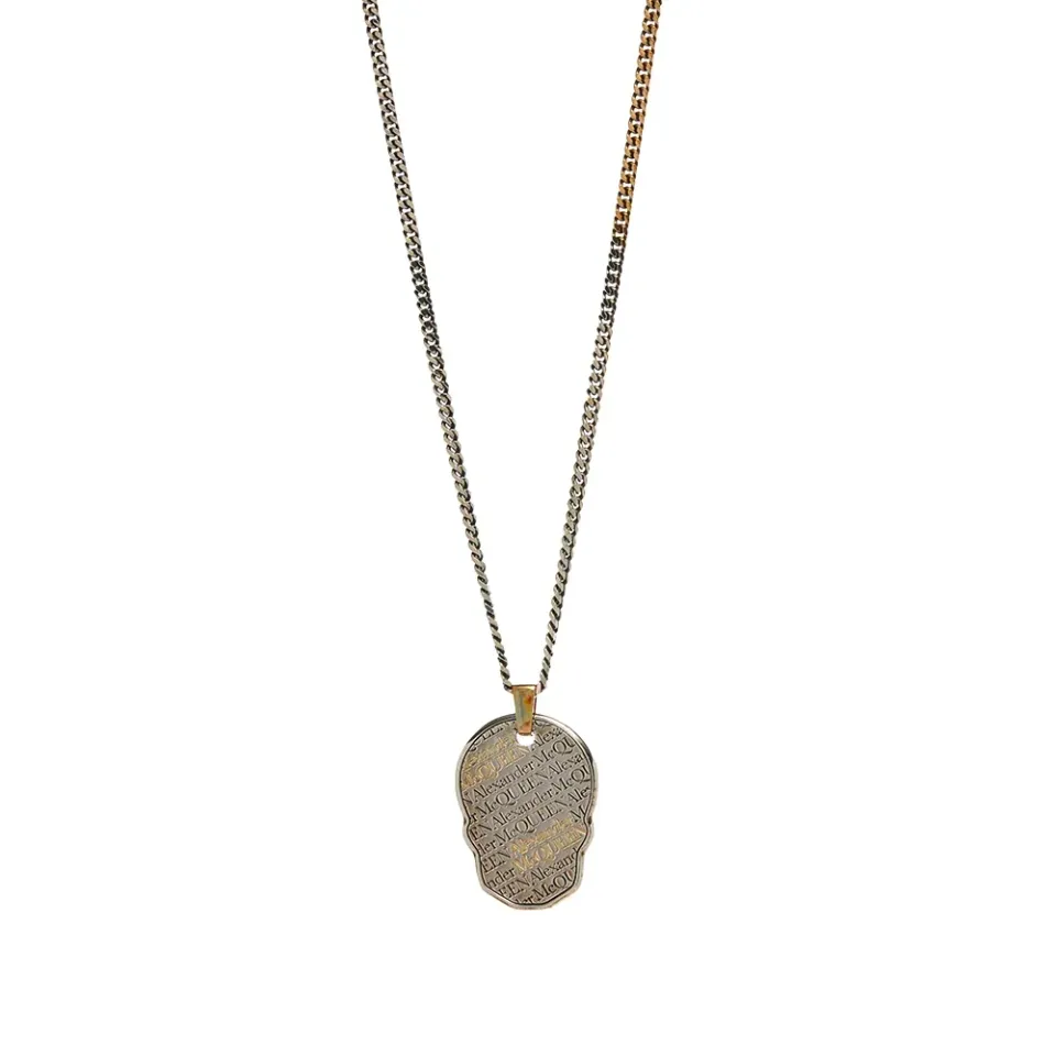 Skull Tag Necklace