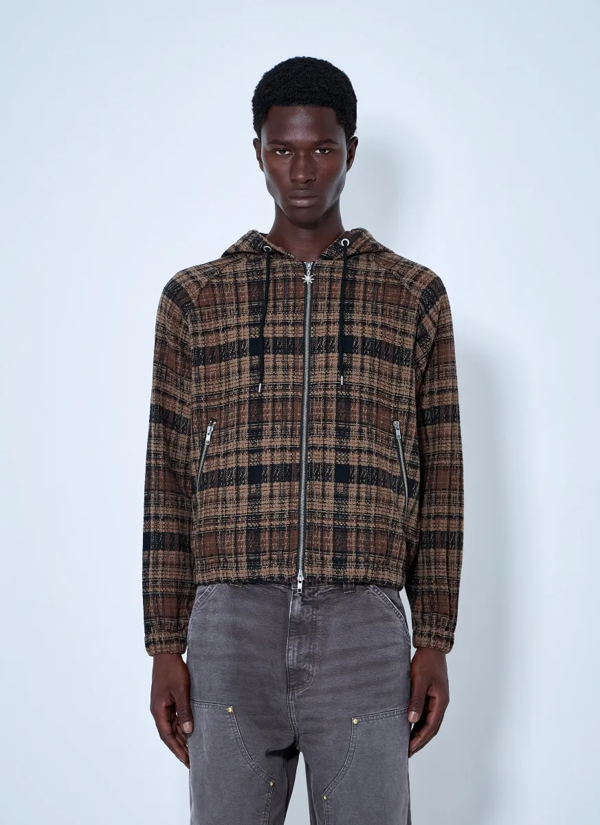 Heavy Check Zip Hoodie