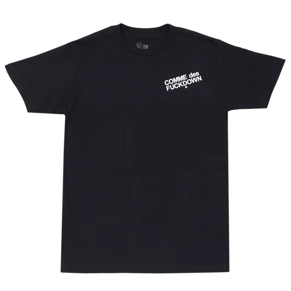 Comme des Fuckdown Front & Back Print Tee