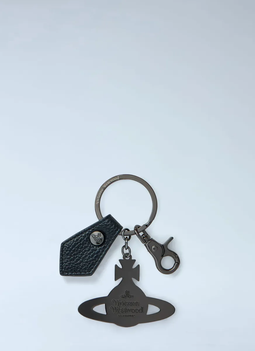 Hammered Orb Keyring