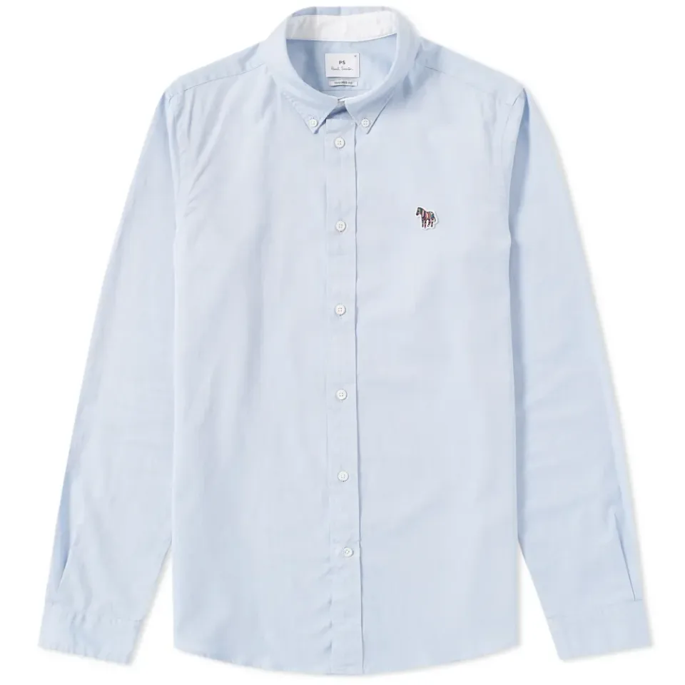 Button Down Zebra Oxford Shirt