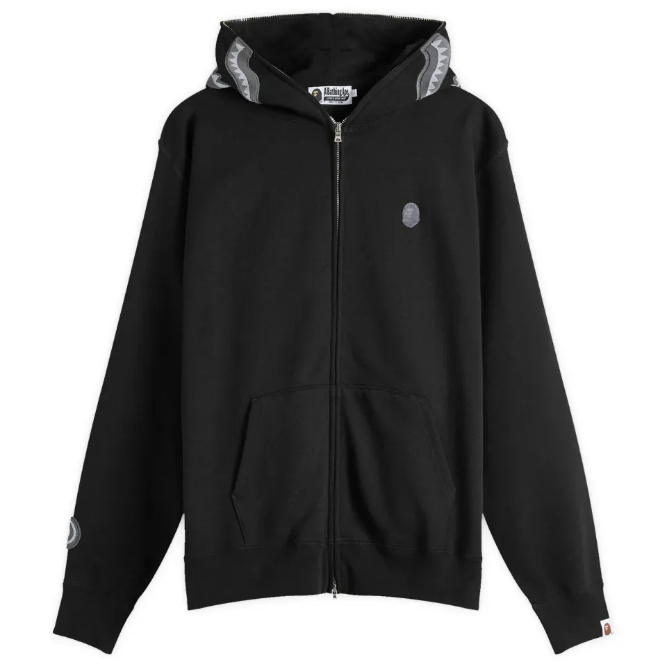 One Point Shark Full Zip Hoodie
