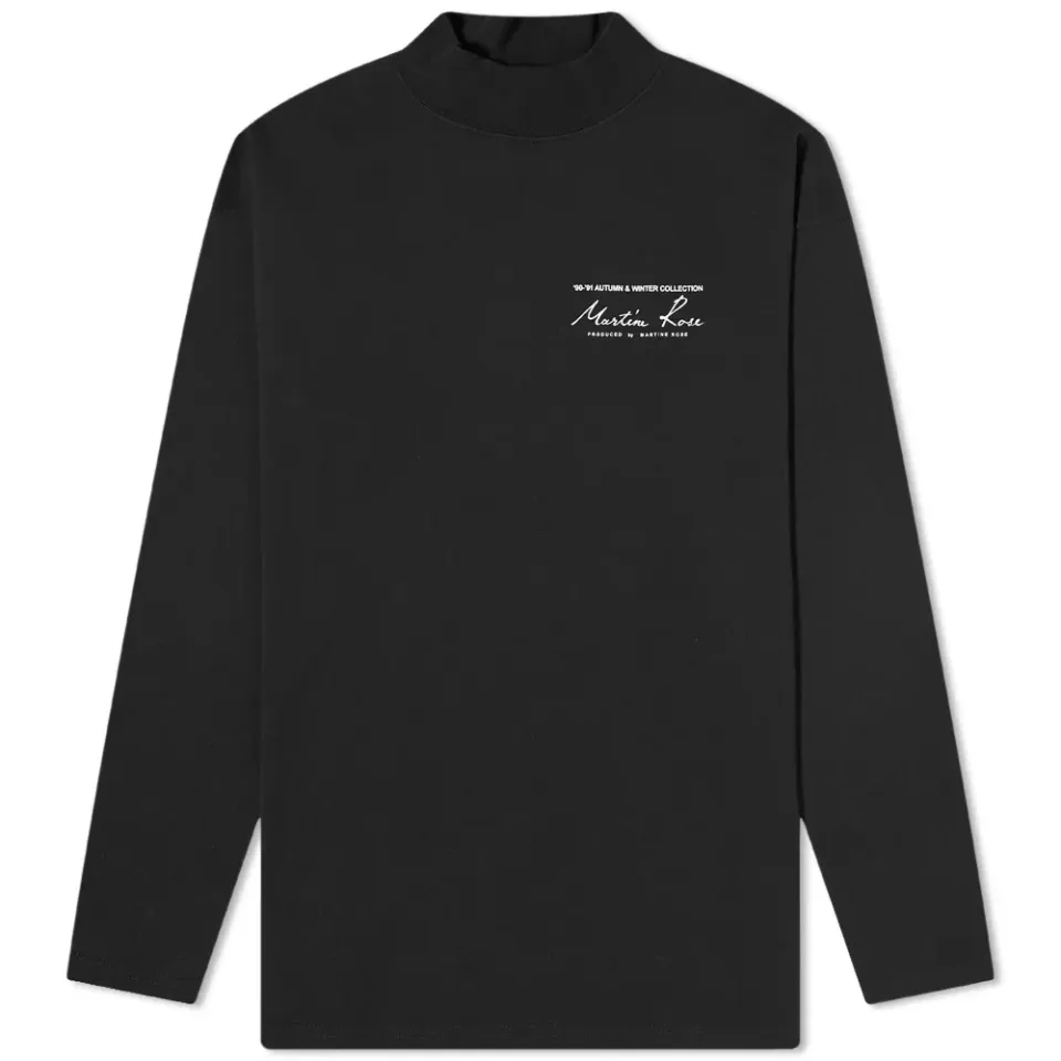 Mock Neck Long Sleeve Tee