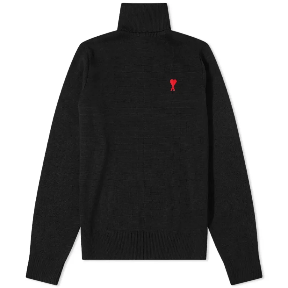 AMI Small A Roll Neck Knit