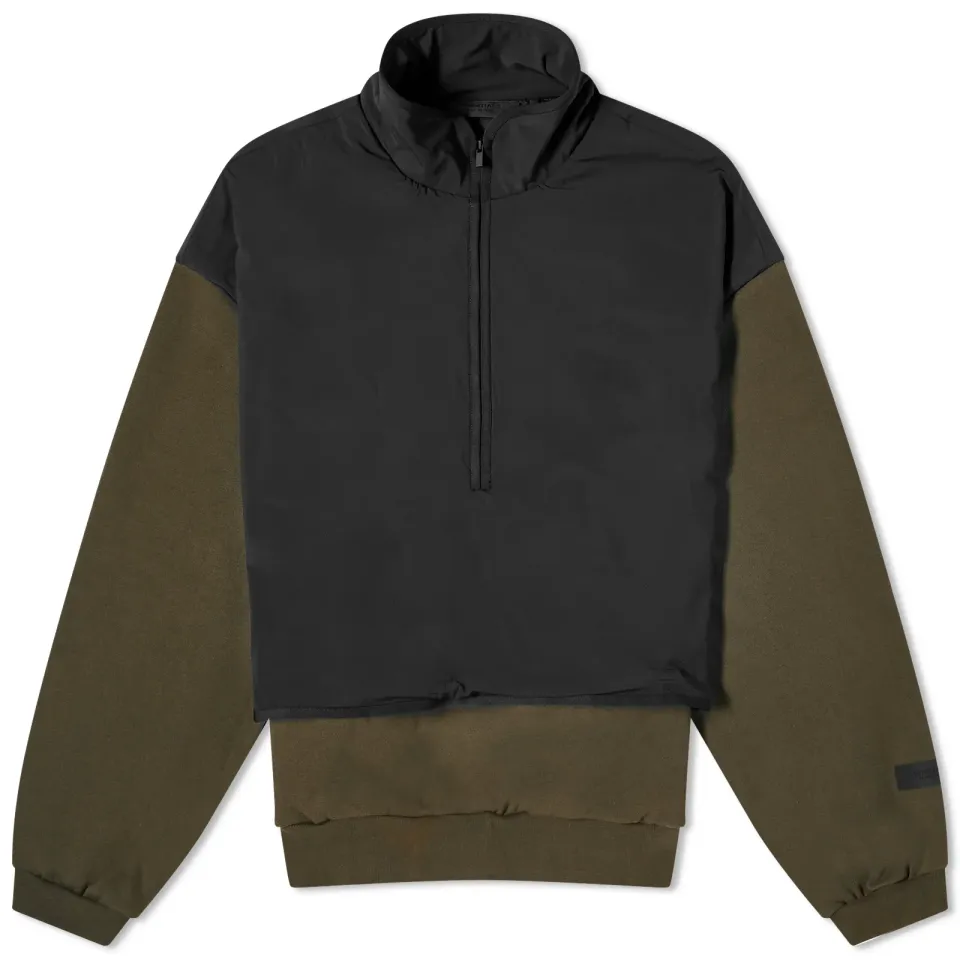 Spring Nylon Fleece Mockneck Sweat