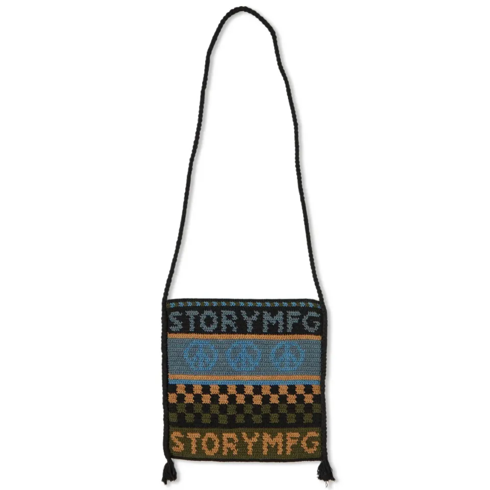 Story mfg. Crochet Peace Stash Bag