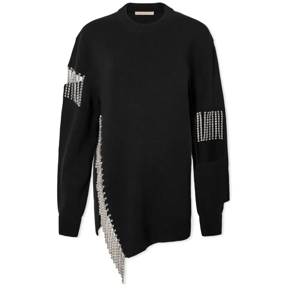 Cutout Cupchain Crew Knit