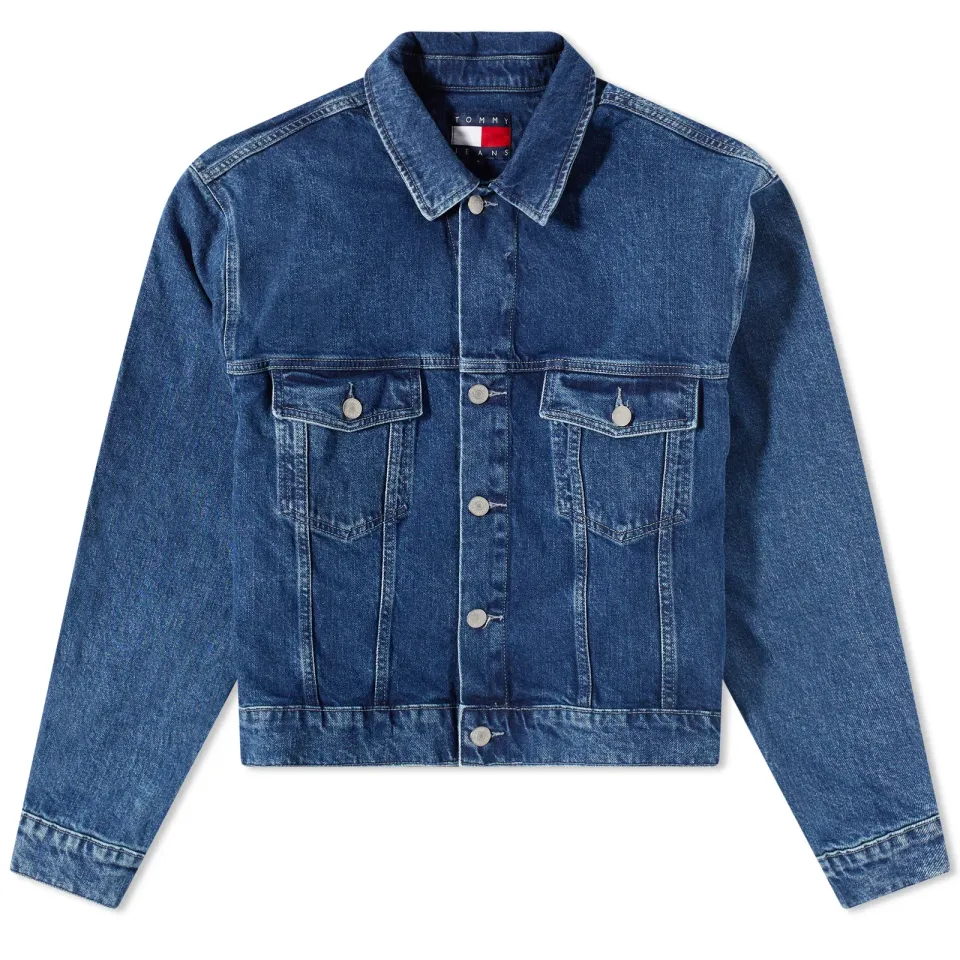 Flag Denim Trucker Jacket