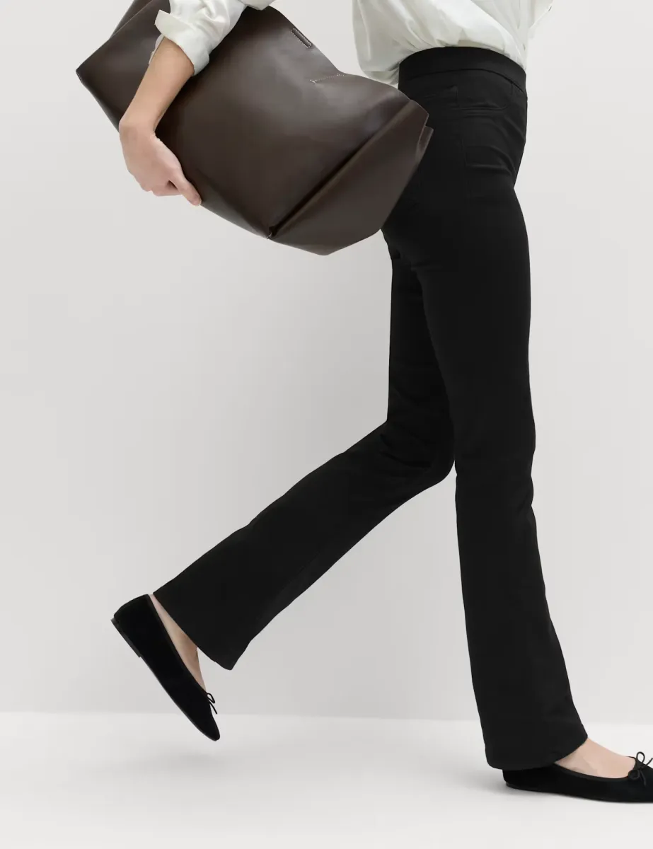 Flared Jeggings Black