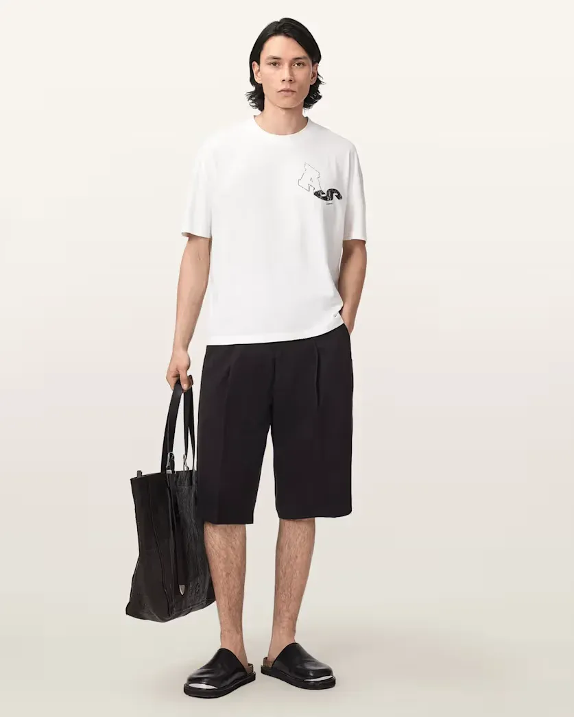Castro Wide Leg Cotton Shorts