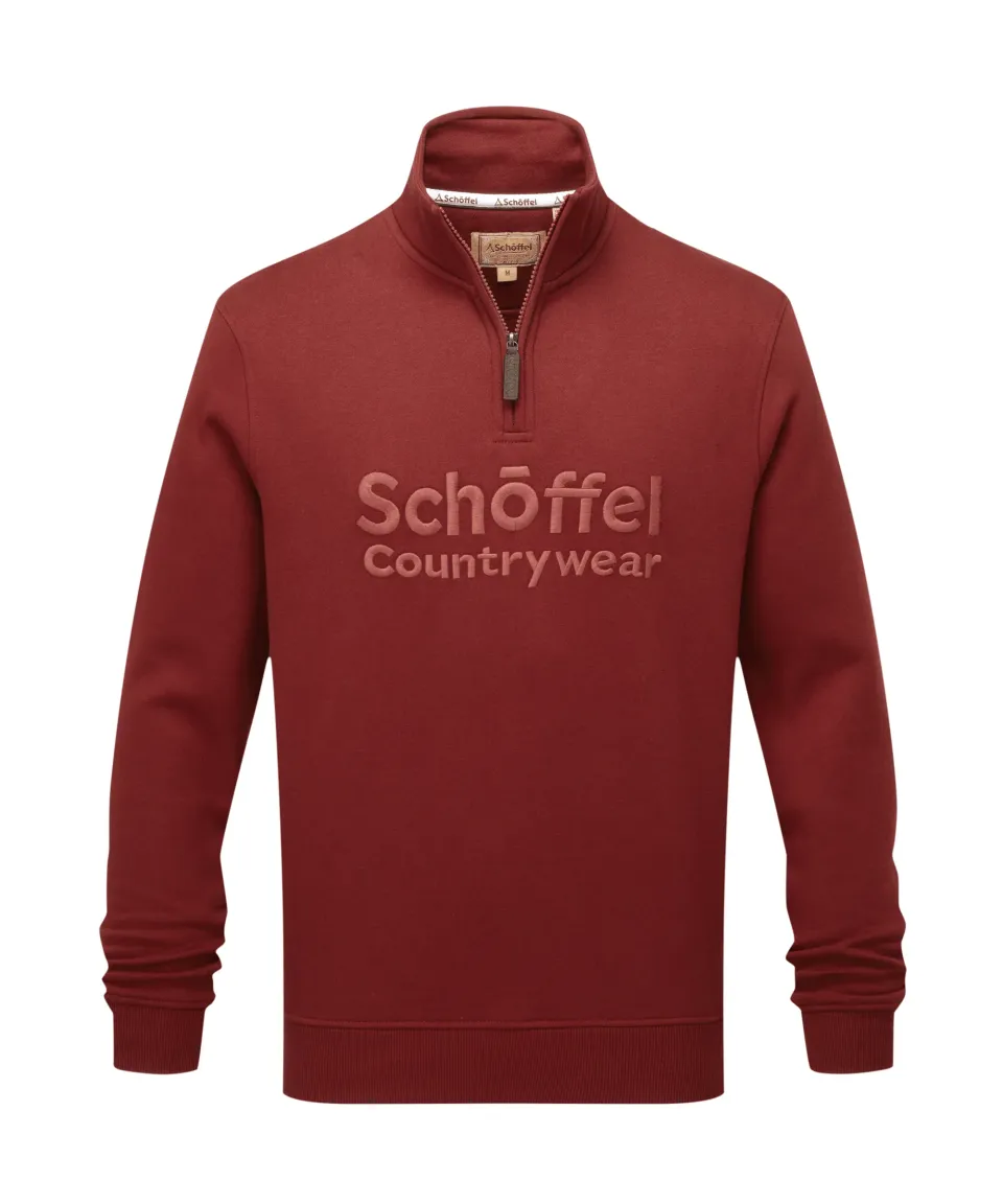 Bude Quarter Zip Sweatshirt - Redwood