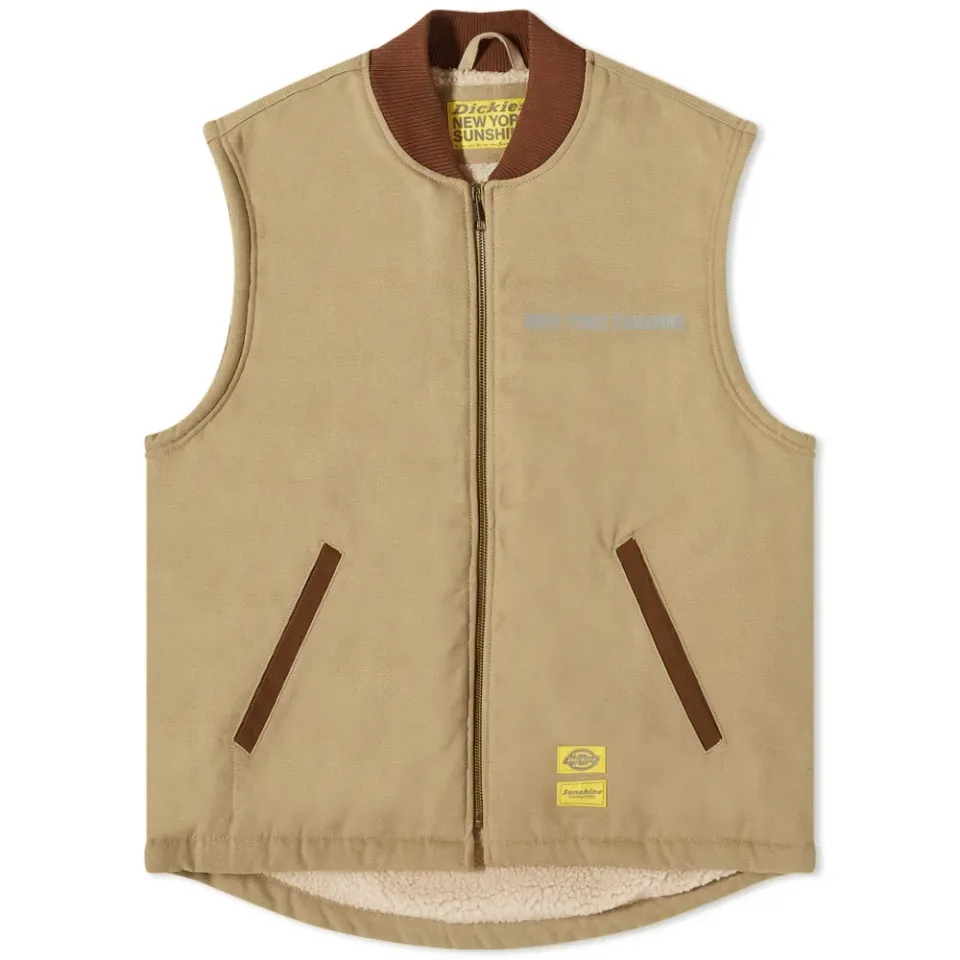 x New York Sunshine Sherpa Lined Duck Vest