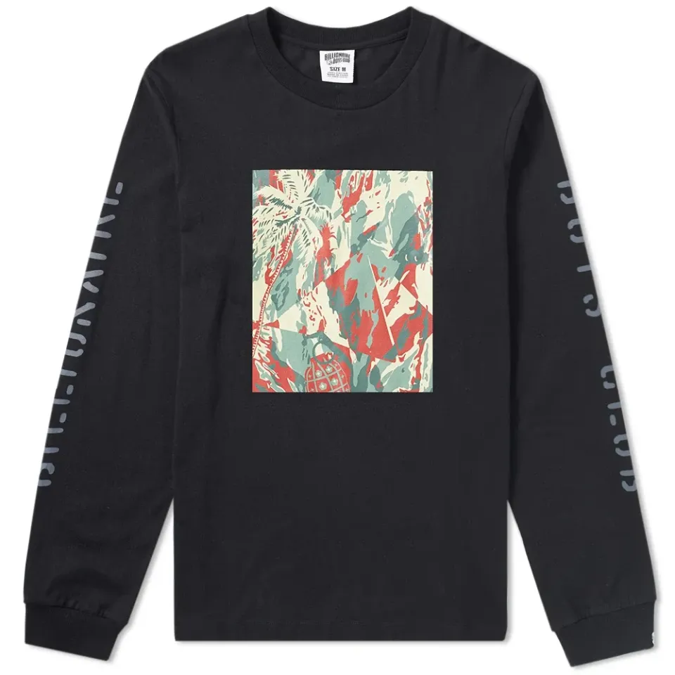 Long Sleeve Lizard Camo Tile Tee