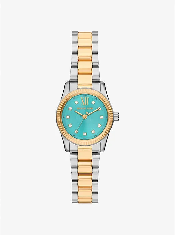 Petite Lexington Pavé Two-Tone Watch