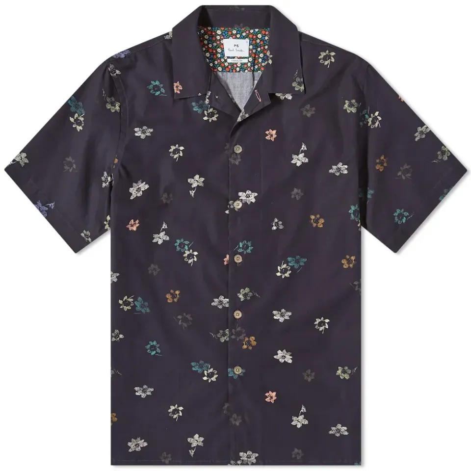 Floral Print Short Sleeve Shirt