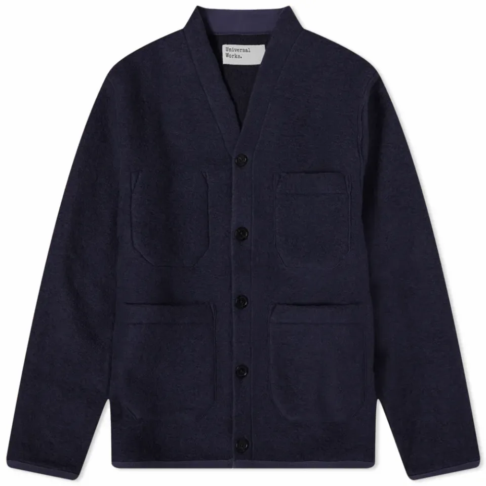 Wool Fleece Cardigan