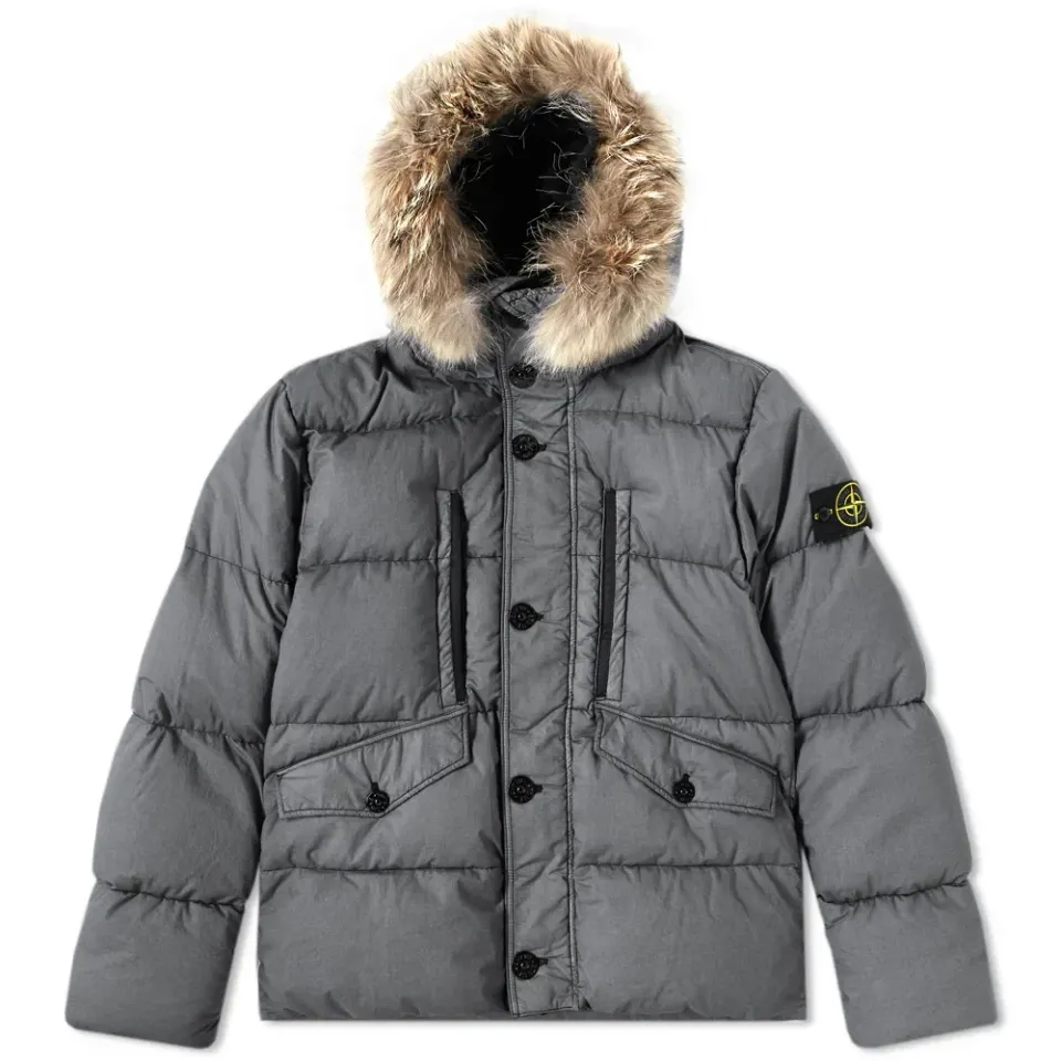 Resin Poplin Down Jacket