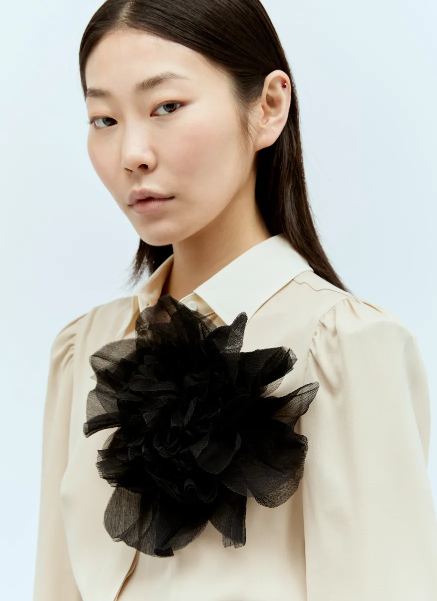 Crepon Flower Brooch