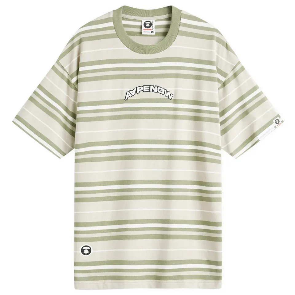 AAPE Bold Stripe Crew Neck T-Shirt