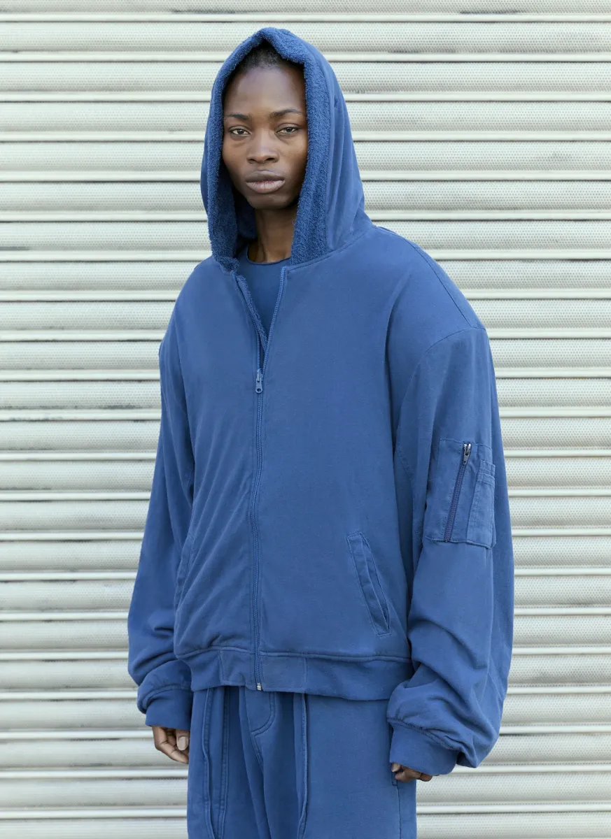 Reversible Towel Hooded Sweatshirt