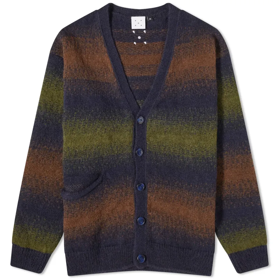 Striped Knitted Cardigan