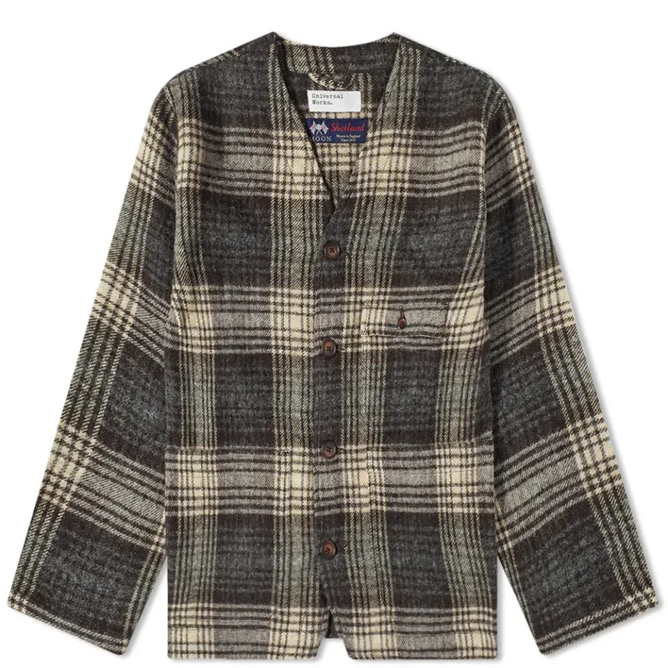 Check Wool Cabin Jacket