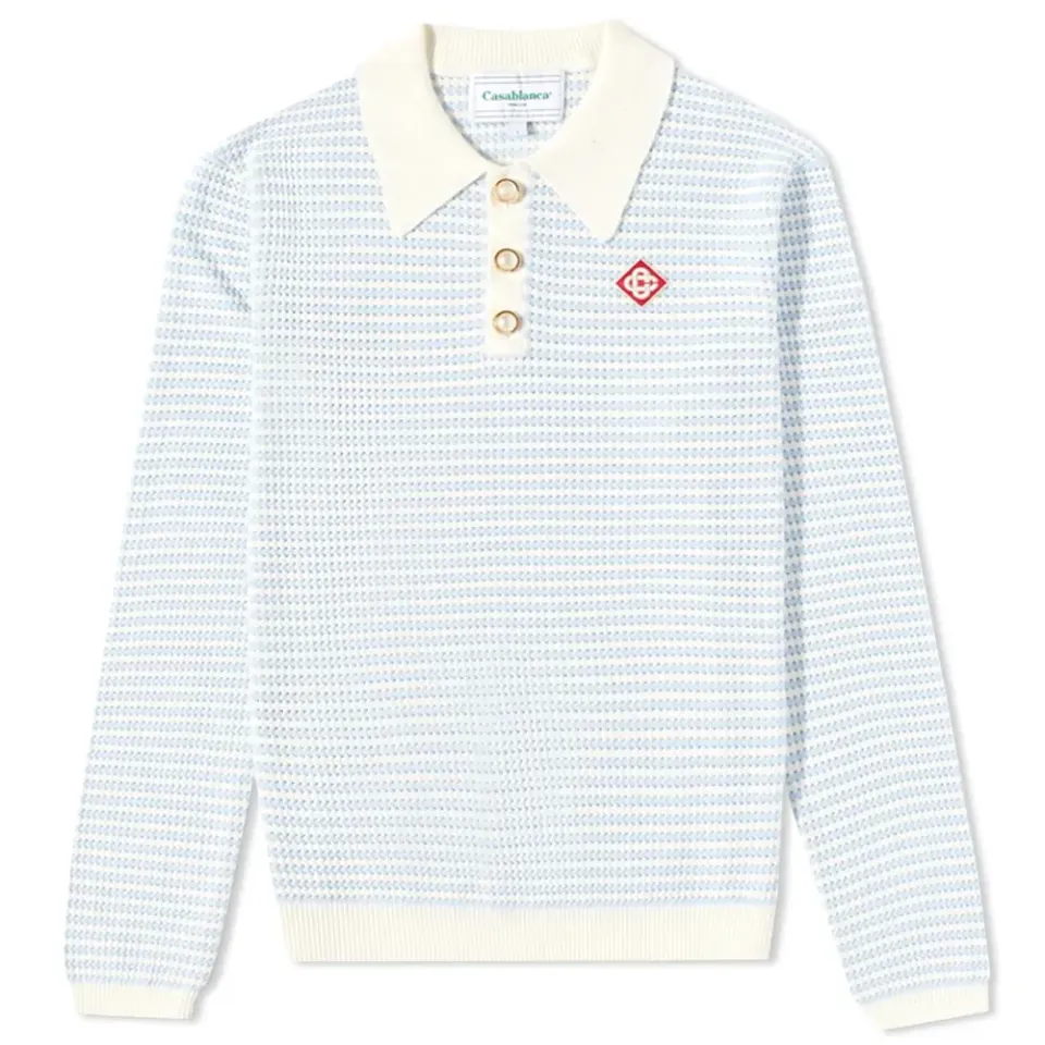 Grandpa Long Sleeve Knit Polo