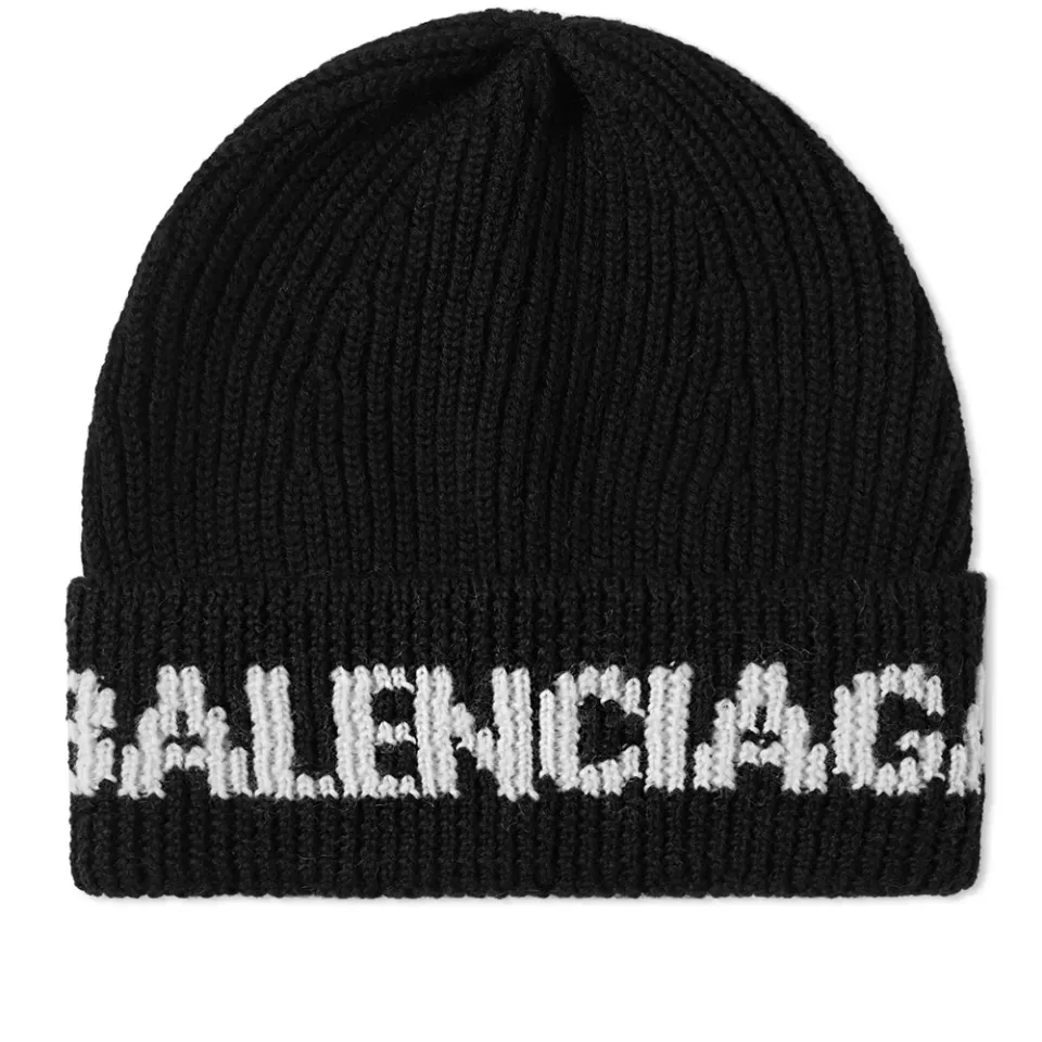 Intarsia Logo Beanie
