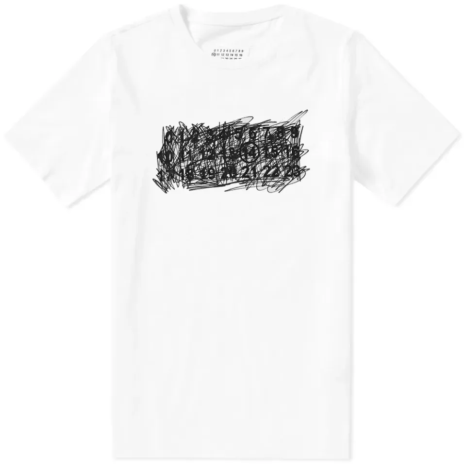 14 Scribble Logo Print Tee