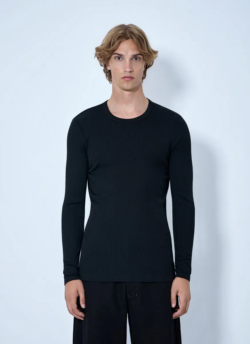 Long Sleeve Ribbed Tee