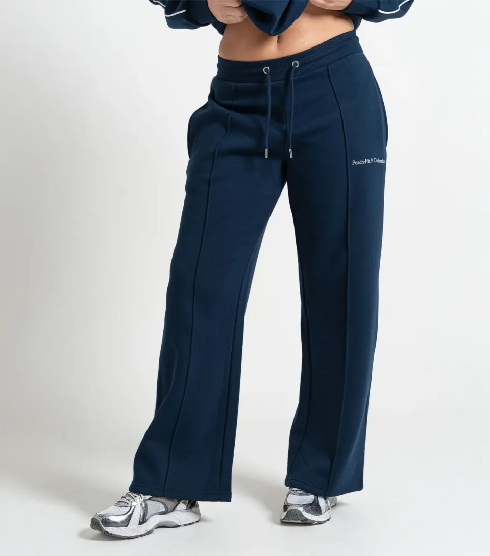 Women's Peach:Fit Navy Side Trim Straight Leg Emilia Joggers