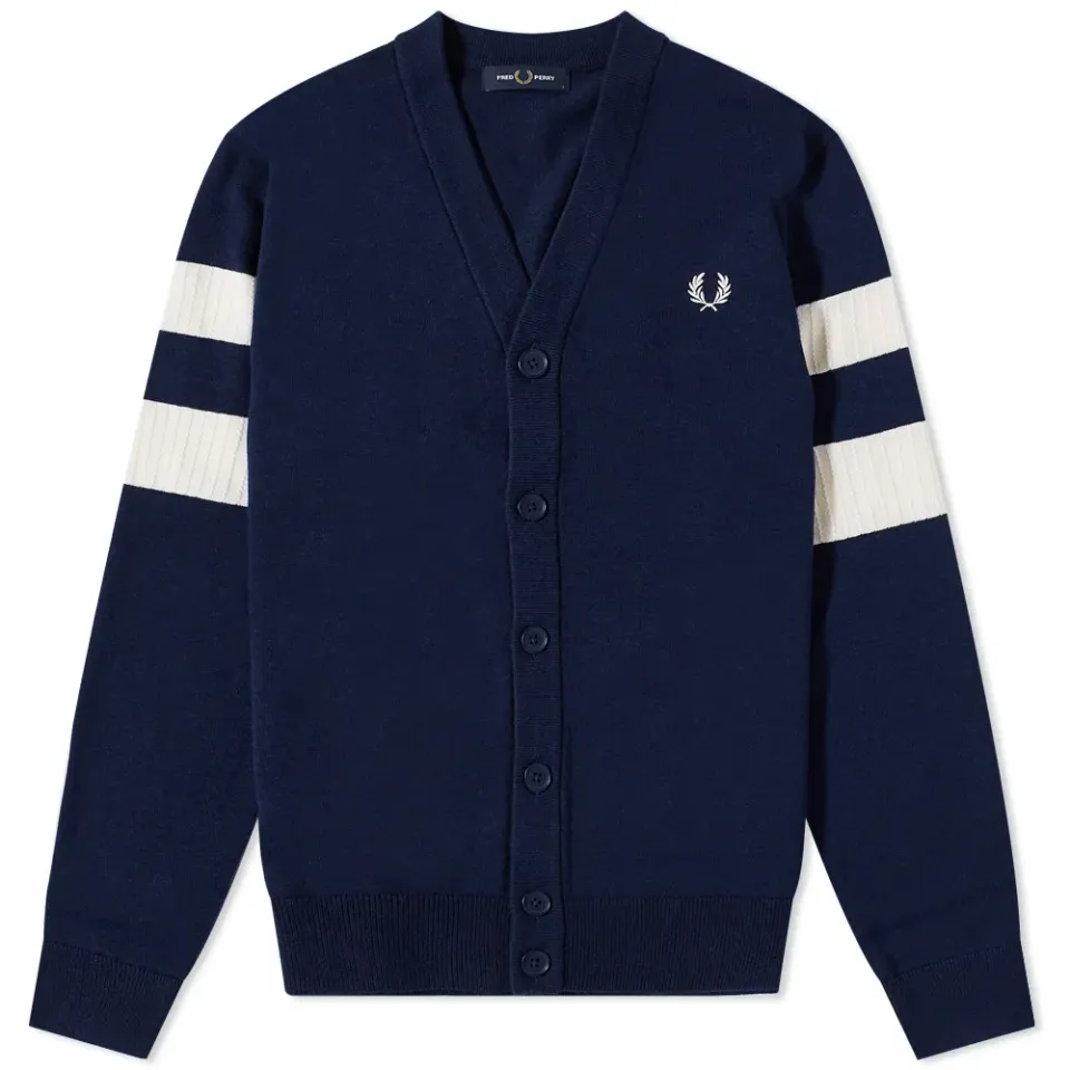 Tipped Sleeve Cardigan
