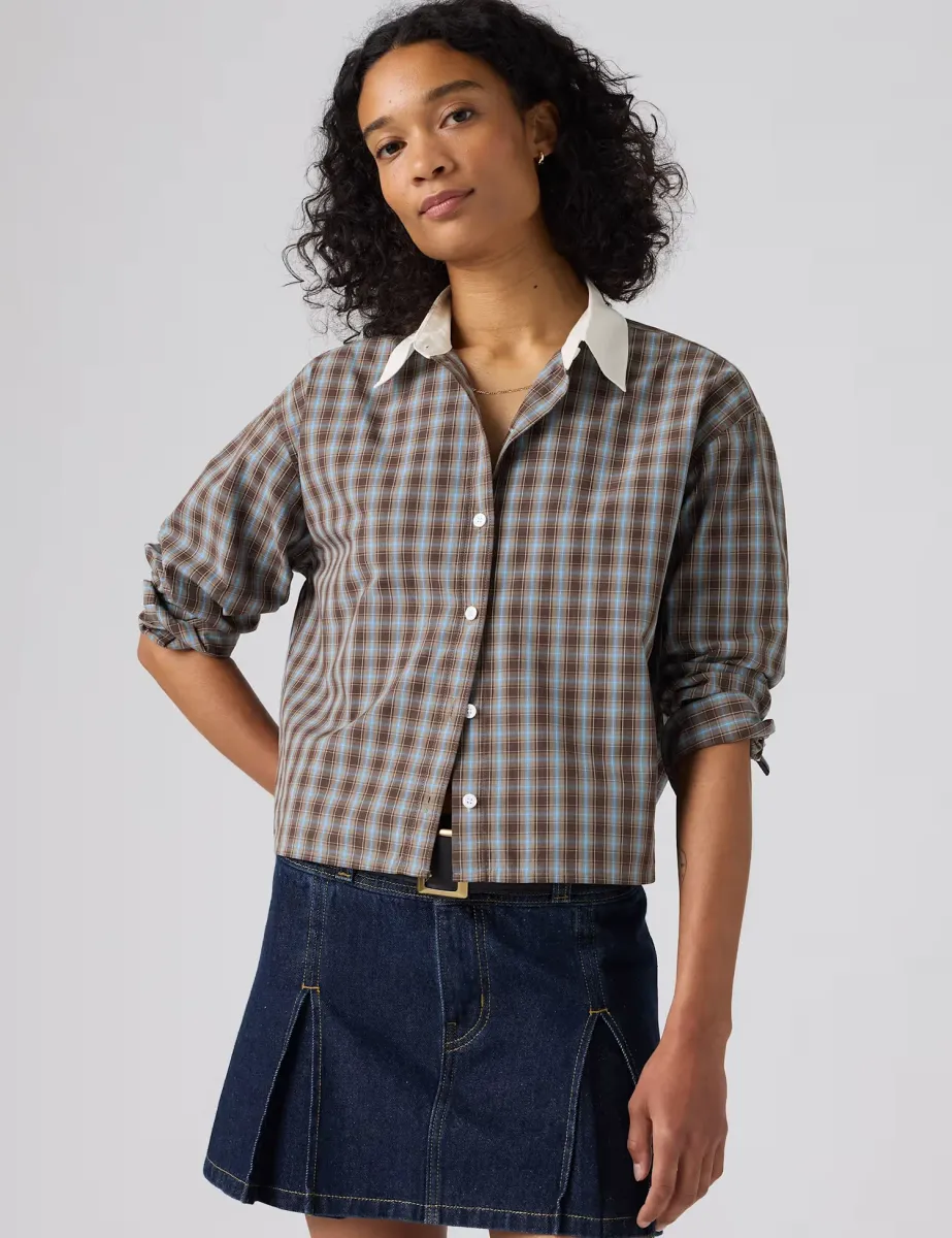 Levi's Pure Cotton Checked Collared Shirt