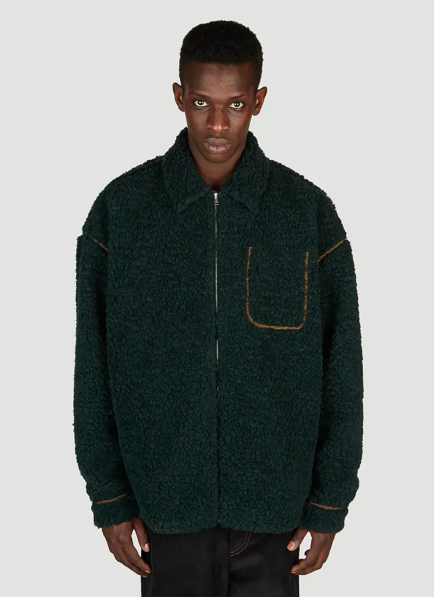 Zip Front Fleece Jacket