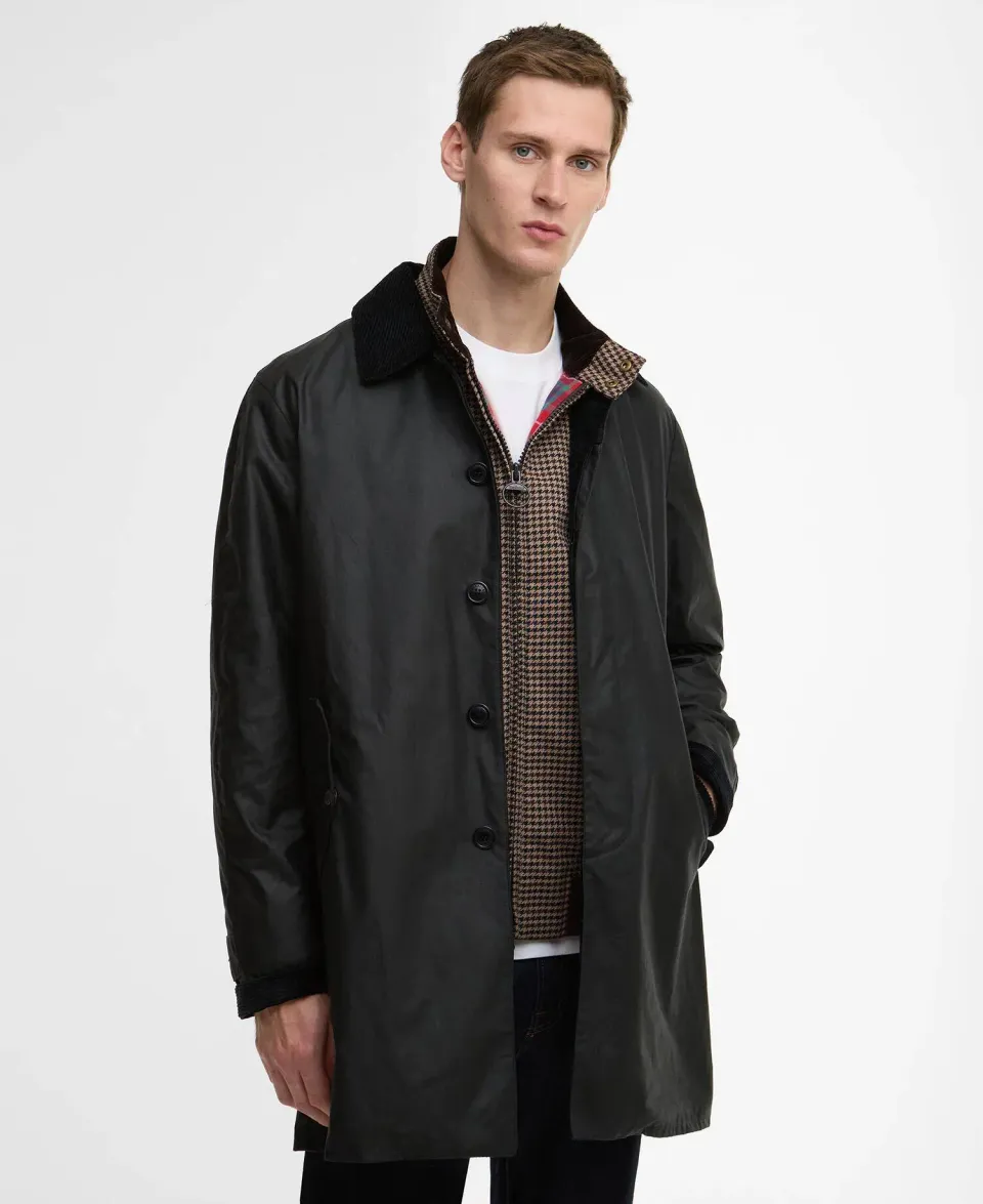 x Baracuta Tyne Waxed Car Coat