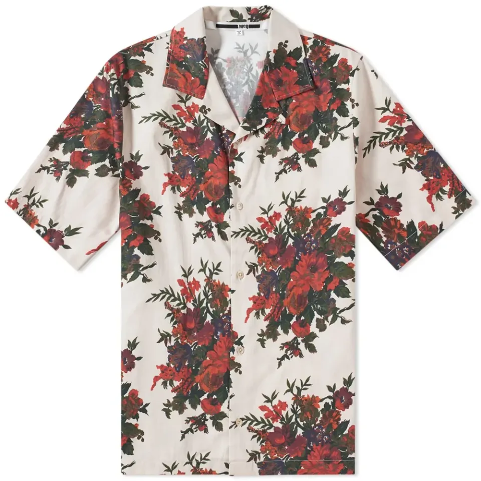 McQ by Alexander McQueen Allover Print Vacation Shirt