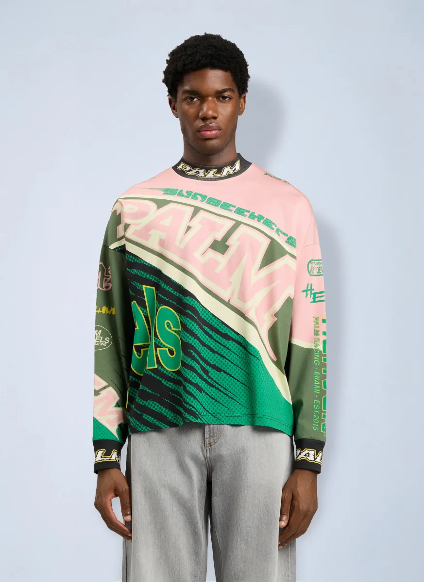 Racing Loose Long-Sleeved T-Shirt