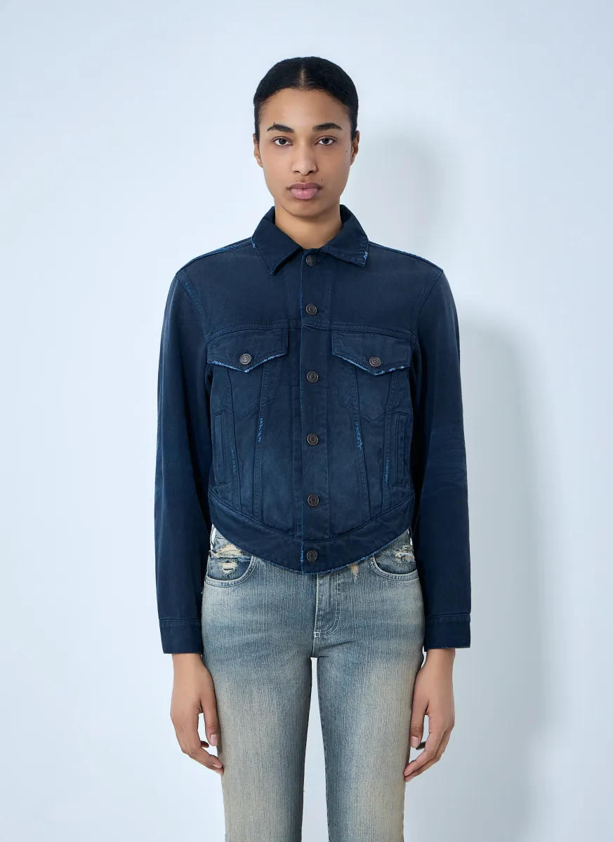 Curved Waistband Jacket