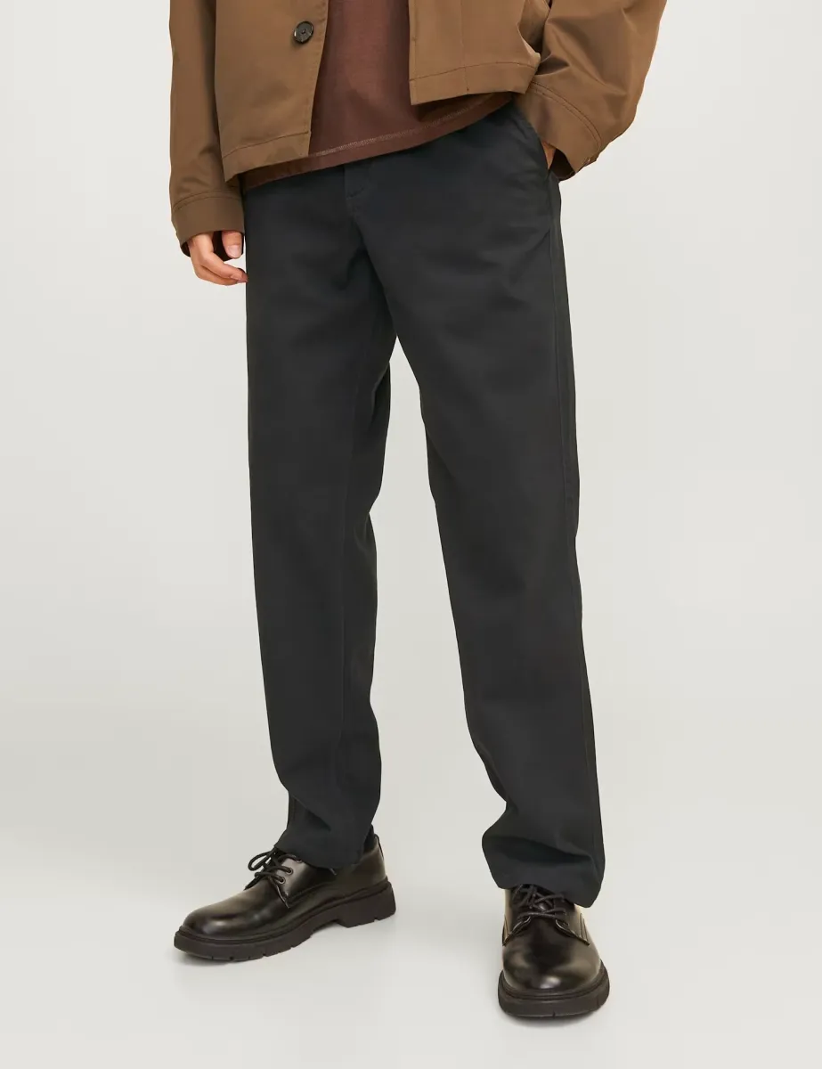 Relaxed Fit Chinos Black