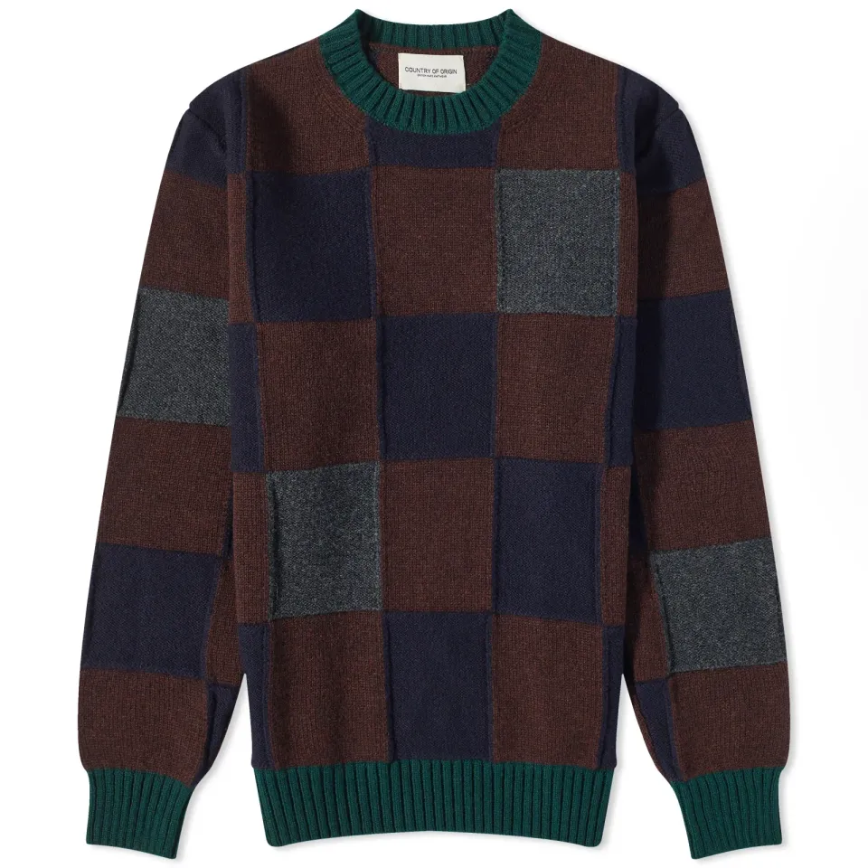 Check Crew Knit
