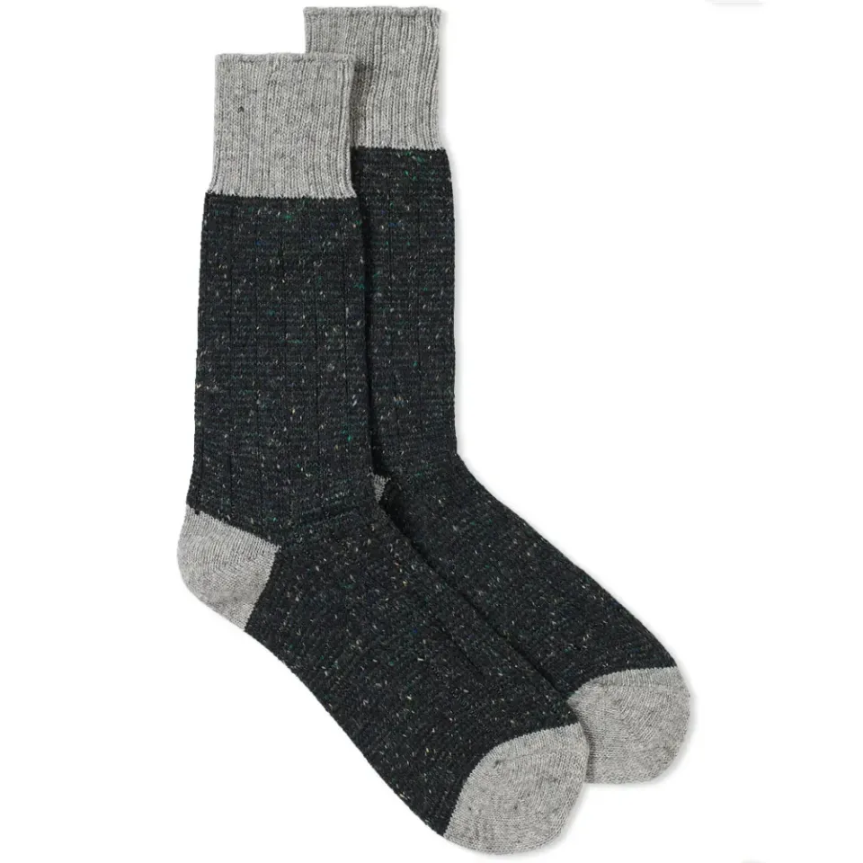 Tweed Nep Crew Sock