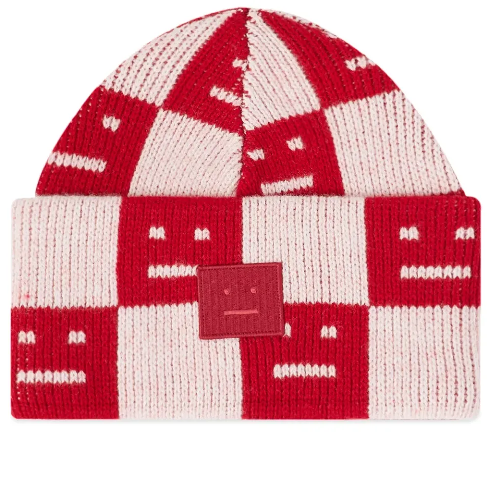 Kuri Checkerboard Face Beanie
