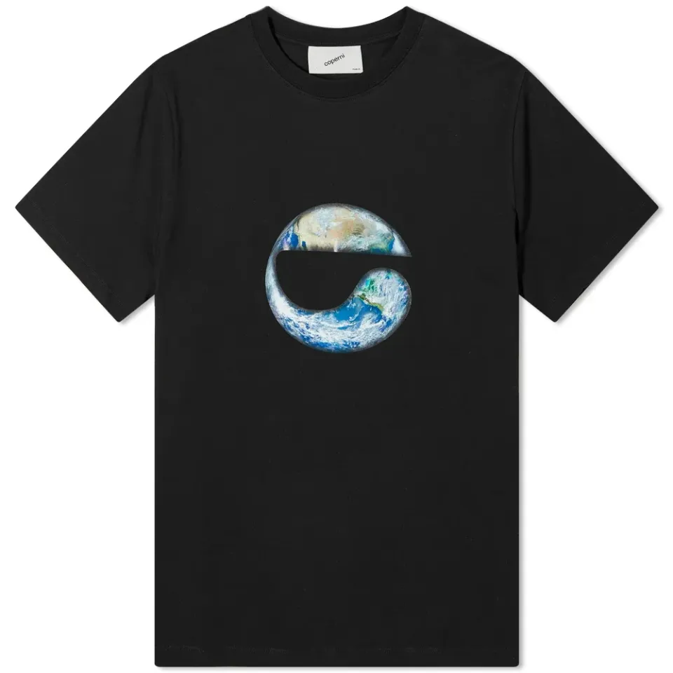 Solar System Print Boxy Fit T-Shirt - Earth