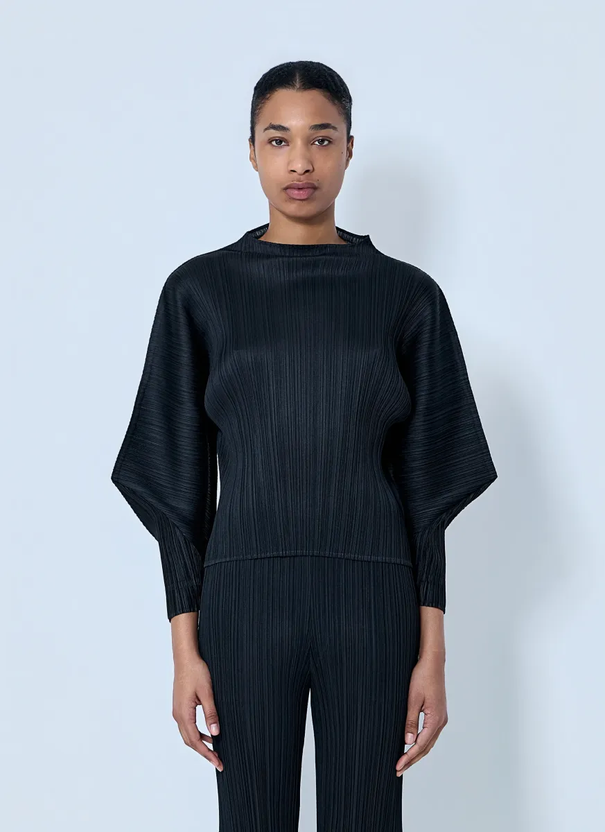 Pleated Knit Top