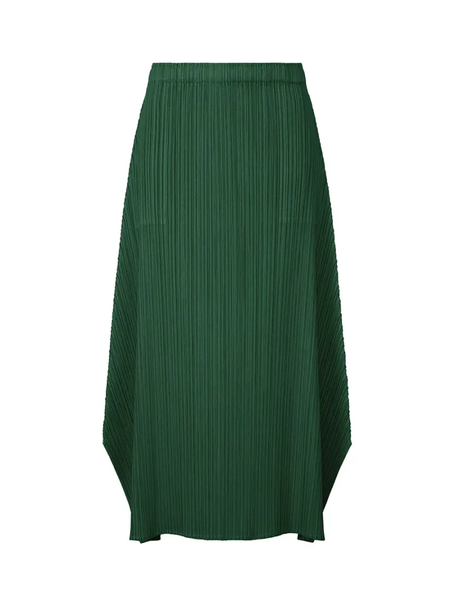 Pleats Please Skirt Dark Green