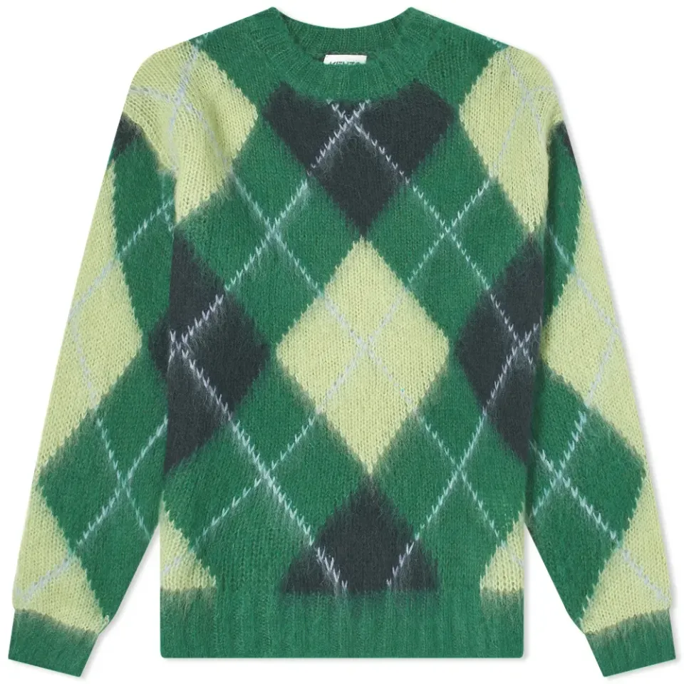 Argyle Mohair Comfort Jumper