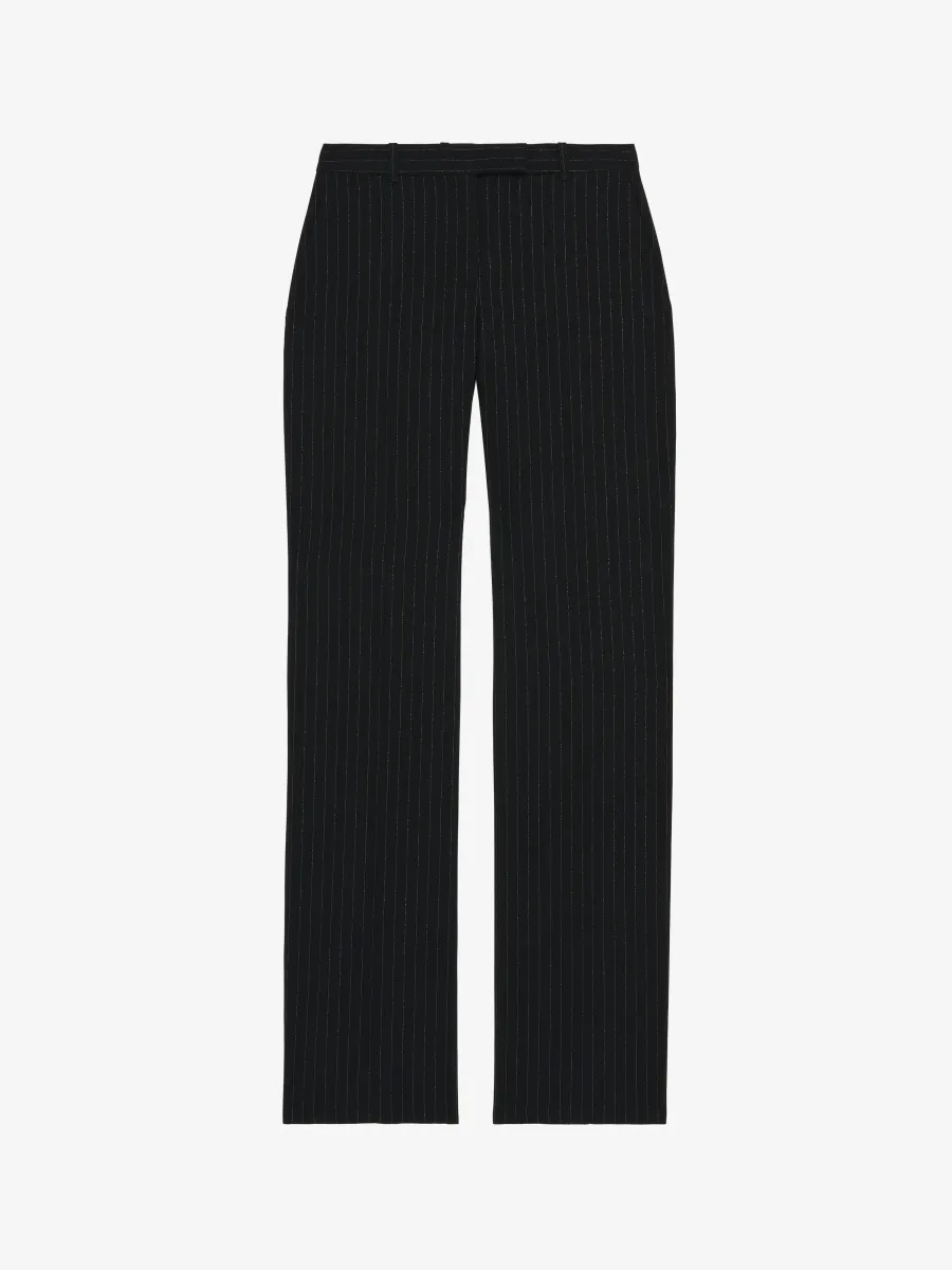 Pinstriped Tailored Trousers